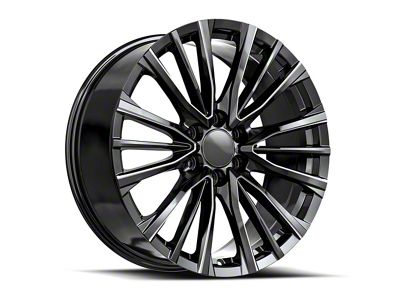 OE Revolution CAD-36 Gloss Black and Milled 6-Lug Wheel; 24x10; 31mm Offset (16-24 Titan XD)