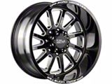 Off-Road Monster M17 Gloss Black Milled Wheel; 17x9; 0mm Offset (18-25 Jeep Wrangler JL)