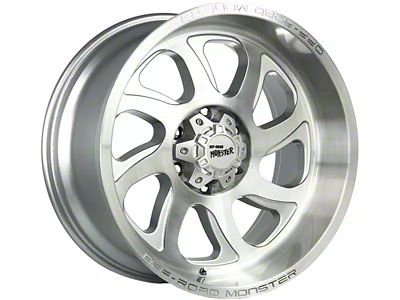 Off-Road Monster M22 Brushed Face Silver 6-Lug Wheel; 20x10; -19mm Offset (22-25 Tundra)