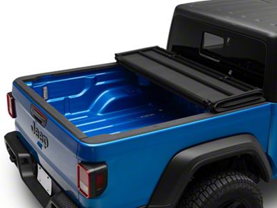 Jeep Licensed by TruShield EZ Hard Fold Tonneau Cover with Jeep Logo (20-25 Jeep Gladiator JT)