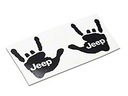 Jeep Licensed by RedRock Jeep Metal Decal; Gloss Black (20-26 Jeep Gladiator JT)