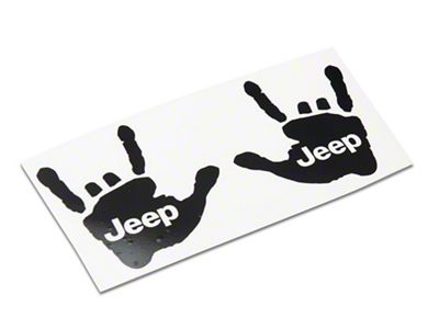 Jeep Licensed by RedRock Jeep Metal Decal; Gloss Black (20-25 Jeep Gladiator JT)