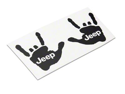 Jeep Licensed by RedRock Jeep Metal Decal; Matte Black (20-25 Jeep Gladiator JT)