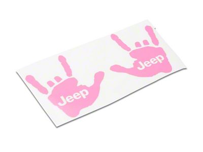 Jeep Licensed by RedRock Jeep Metal Decal; Pink (20-25 Jeep Gladiator JT)