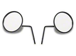 Jeep Licensed by RedRock Round Adventure Mirrors with Molded Jeep Logo (20-25 Jeep Gladiator JT)