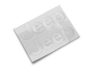 Jeep Licensed by RedRock Side Logo; Silver (20-25 Jeep Gladiator JT)