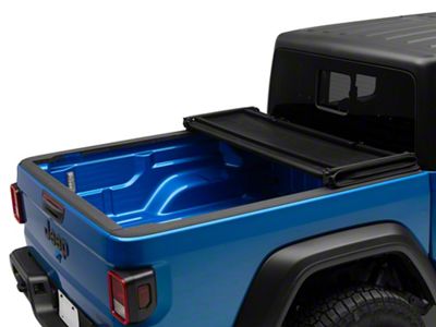 Jeep Licensed by TruShield Soft Tri-Fold Tonneau Cover with Jeep Logo (20-25 Jeep Gladiator JT)