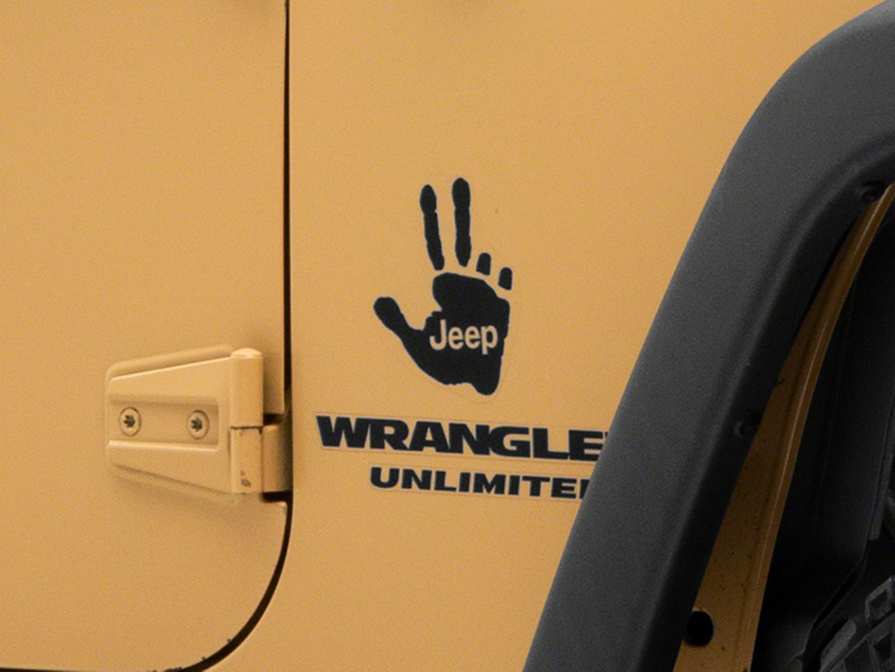 ジープダック　ジープライセンスオフィシャル　イエロー Mopar Licensed by SEC10 Jeep Wrangler Duck Silhouette Decal