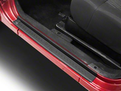 Jeep Licensed by RedRock Door Entry Guards with Jeep Logo (07-18 Jeep Wrangler JK 2-Door)