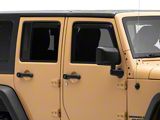 Jeep Licensed by TruShield Element Tinted Window Visors; Front and Rear (07-18 Jeep Wrangler JK 4-Door)