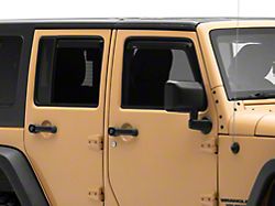 Jeep Licensed by TruShield Element Tinted Window Visors; Front and Rear (07-18 Jeep Wrangler JK 4-Door)