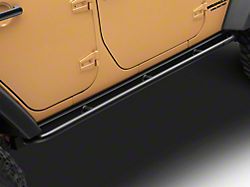 Jeep Licensed by RedRock Enhanced Rubi Rails with Jeep Logo; Textured Black (07-18 Jeep Wrangler JK 4-Door)