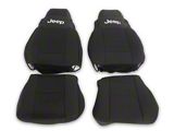 Jeep Licensed by TruShield Neoprene Front and Rear Seat Covers; Black (03-06 Jeep Wrangler TJ)