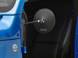 Jeep Licensed by RedRock Round Adventure Mirrors with Engraved Jeep Logo (87-25 Jeep Wrangler YJ, TJ, JK & JL)