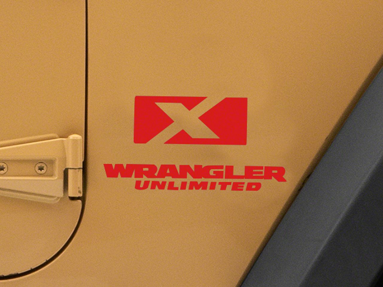 超人気ブティック Jeep Licensed by RedRock Jeep Wrangler X Side Logo Decal 果物