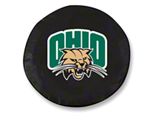 Ohio University Spare Tire Cover; Black (66-18 Jeep CJ5, CJ7, Wrangler YJ, TJ & JK)