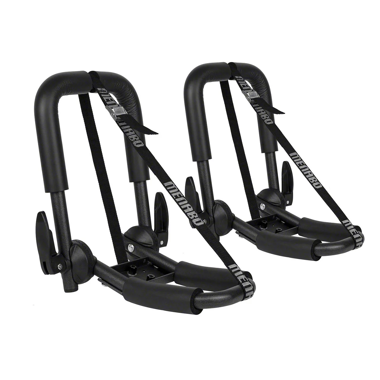 OMAC Jeep Gladiator Canoe/Kayak Roof Rack Carrier Cross J-Bar; Black ...