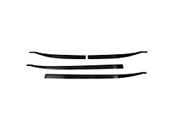 OMAC Side Door Moldings; Brushed Dark Steel (19-23 Jeep Renegade BU)