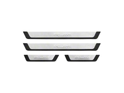 OMAC Exclusive Door Sill Covers; Stainless (Universal; Some Adaptation May Be Required)