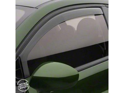 OMAC Window Visor Vent Rain Deflectors; Black Smoke (97-06 Jeep Wrangler TJ)