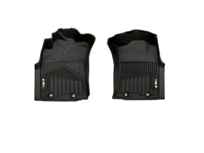 OMAC Premium 3D Front Floor Liners; Black (05-15 Tacoma Double Cab)