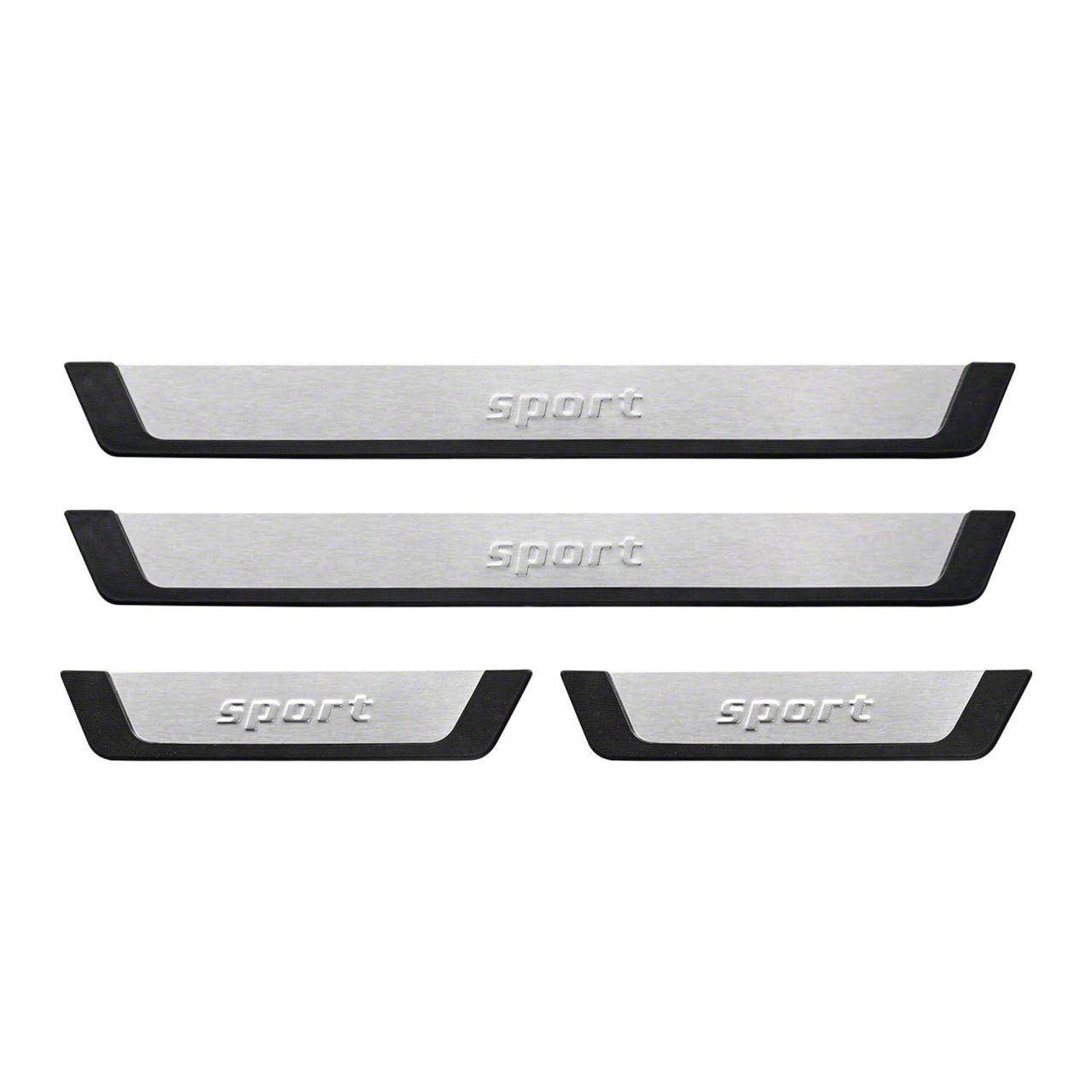 Toyota Tundra Crew Max Black & Platinum Door Sill Protectors – 4-Piece OEM Set PT747-34140-SR