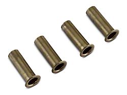 Rugged Ridge Door Hinge Inserts; Brass (99-06 Jeep Wrangler TJ)