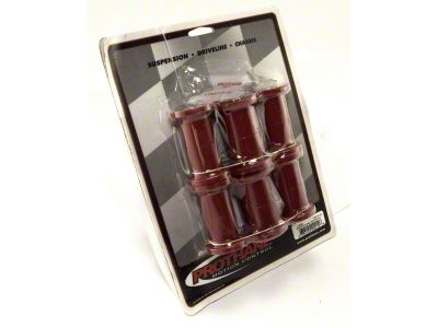 Rugged Ridge Leaf Spring Bushing Kit; Red (87-95 Jeep Wrangler YJ)
