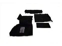 Rugged Ridge Deluxe Carpet Kit with Adhesive; Black (76-95 Jeep CJ7 & Wrangler YJ)