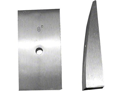 Rear Leaf Spring Shims; 8 Degree (87-95 Jeep Wrangler YJ)