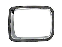 Headlight Bezel; Driver Side; Chrome (87-95 Jeep Wrangler YJ)
