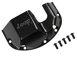 Rugged Ridge Dana 30 Differential Skid Plate with Jeep Logo; Black (76-18 Jeep CJ5, CJ7, Wrangler YJ, TJ & JK)