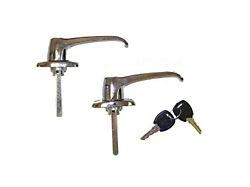 Exterior Door Handles; Chrome (76-80 Jeep CJ7)