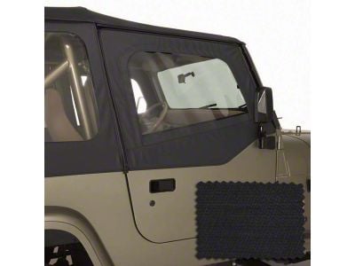 Rugged Ridge Door Skins; Black Diamond (88-95 Jeep Wrangler YJ)