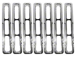 Rugged Ridge Grille Inserts; Chrome (87-95 Jeep Wrangler YJ)