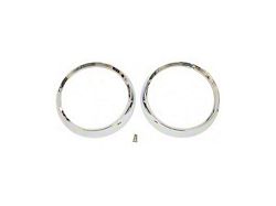 Headlight Bezel; Chrome (72-86 Jeep CJ5 & CJ7)