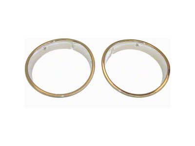 Rugged Ridge Headlight Bezels; Chrome (97-06 Jeep Wrangler TJ)