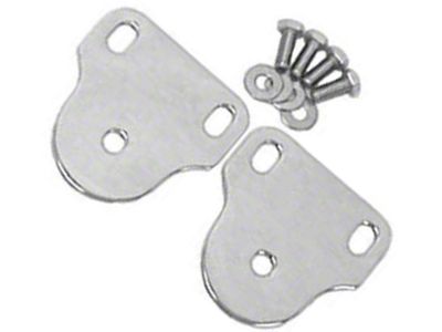 Rugged Ridge Interior Windshield Brackets; Stainless Steel (76-95 Jeep CJ5, CJ7 & Wrangler YJ)