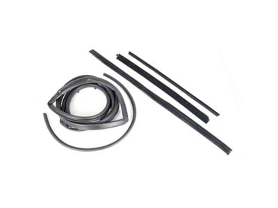 Door Seal Kit; Driver Side (76-95 Jeep CJ7 & Wrangler YJ w/ Full Steel Doors & Fixed Vent Windows)