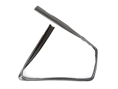 Front Door Glass Channel; Passenger Side (07-18 Jeep Wrangler JK)