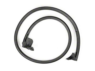 Front Half Door Seal; Driver Side (07-18 Jeep Wrangler JK)