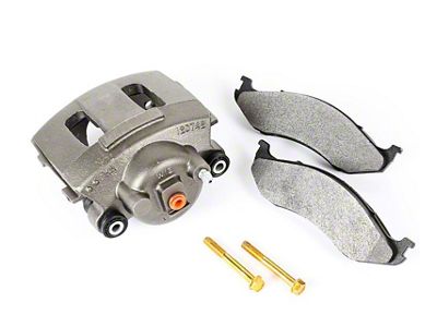 Loaded Brake Caliper; Front Driver Side (90-06 Jeep Wrangler YJ & TJ)