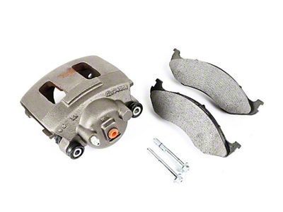 Loaded Brake Caliper; Front Passenger Side (90-06 Jeep Wrangler YJ & TJ)