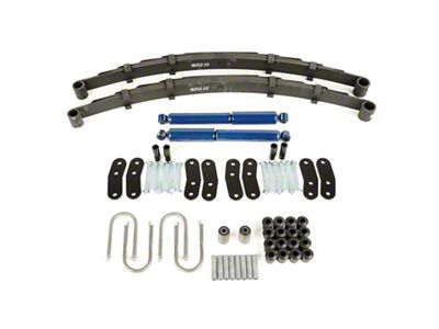 Leaf Spring Kit with Heavy Duty Shocks; Rear (87-95 Jeep Wrangler YJ)