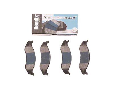 Semi-Metallic Brake Pads; Front Pair (90-06 Jeep Wrangler YJ & TJ)