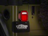 Rugged Ridge LED Tail Light; Black Housing; Red/Clear Lens; Driver Side (76-06 Jeep CJ5, CJ7, Wrangler YJ & TJ)