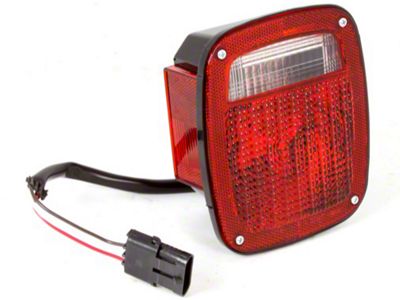 Tail Light; Driver Side (87-90 Jeep Wrangler YJ)