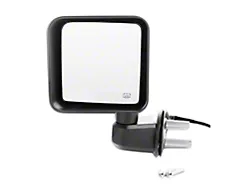 Powered Heated Door Mirror; Black (15-18 Jeep Wrangler JK)