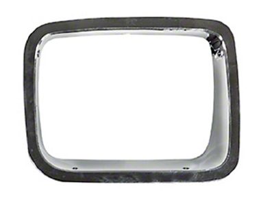 Headlight Bezel; Passenger Side; Chrome (87-95 Jeep Wrangler YJ)