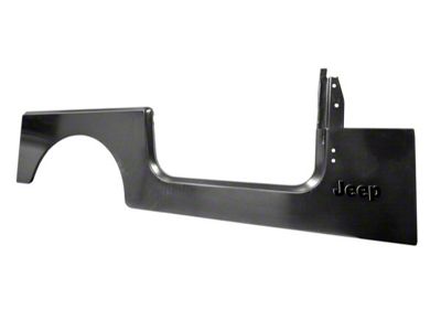 Quarter Panel with Jeep Logo; Passenger Side (76-95 Jeep CJ7 & Wrangler YJ)